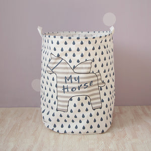 Nursery Toy Storage Barrel Cute Unicorn