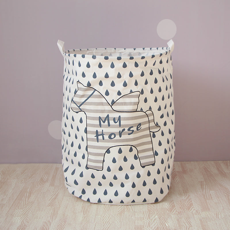 Nursery Toy Storage Barrel Cute Unicorn