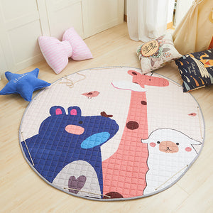 Cartoon Round Crawling Play Mats