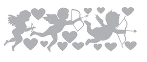Cartoon Wall Decals Baby Angels Trio