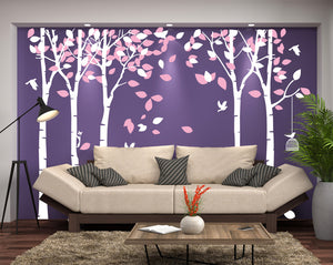 Wall Decals Birds Forest