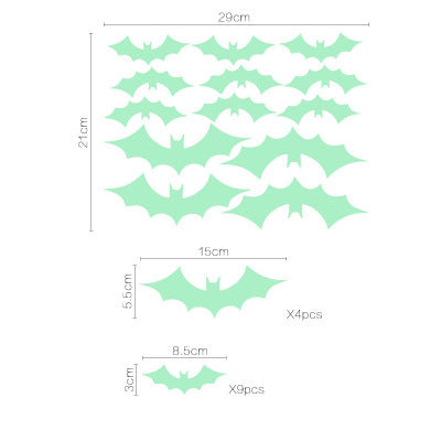 Pattern Wall Decals Luminous Halloween