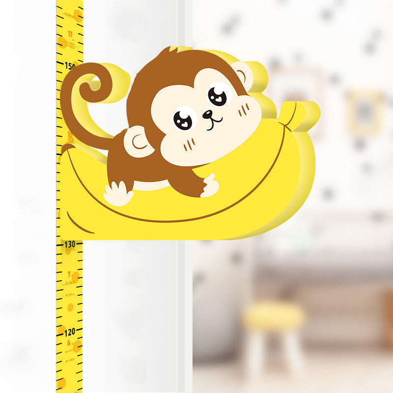 Height Wall Stickers 3d Stereo Children's Room Baby Paper Measuring Instrument Ruler Painting Can Be Removed