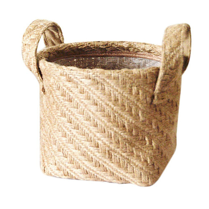 Woven Jute Storage Laundry Hamper