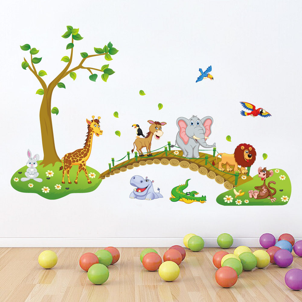 Cartoon Wall Decals Nordic Cute Giraffes