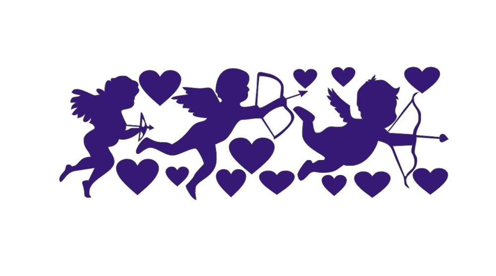 Cartoon Wall Decals Baby Angels Trio