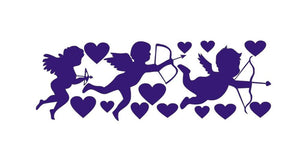 Cartoon Wall Decals Baby Angels Trio