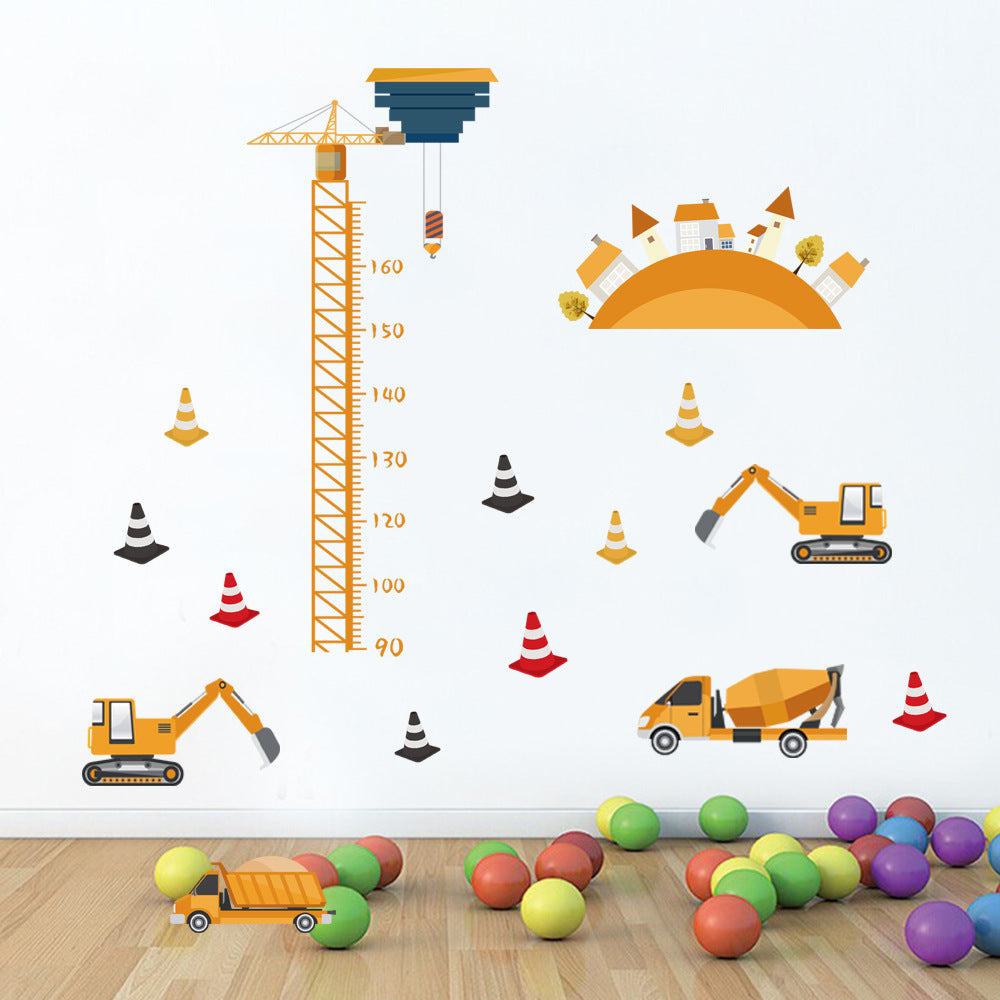 Cartoon Wall Decals Construction Works