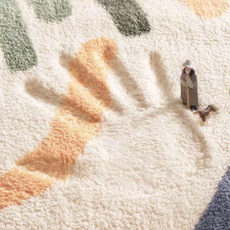 Round Area Rug Cartoon Rainbow