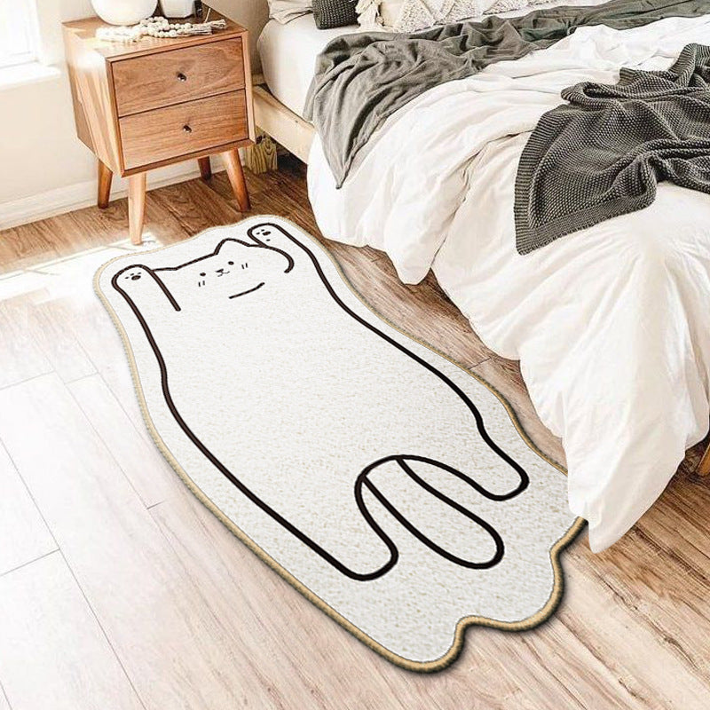 Special-shaped Cartoon Rug Cute Cat