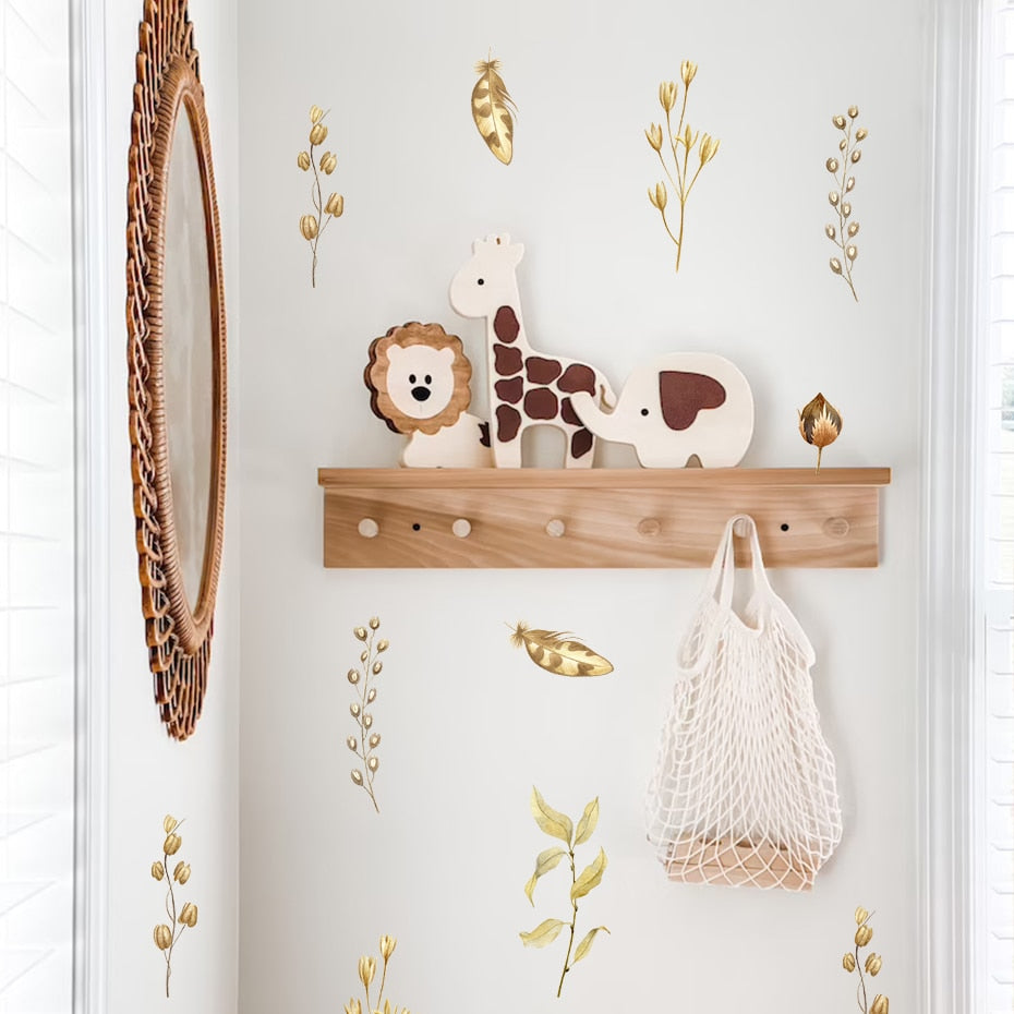 Bohemian Wall Decal Dry Seed Pods