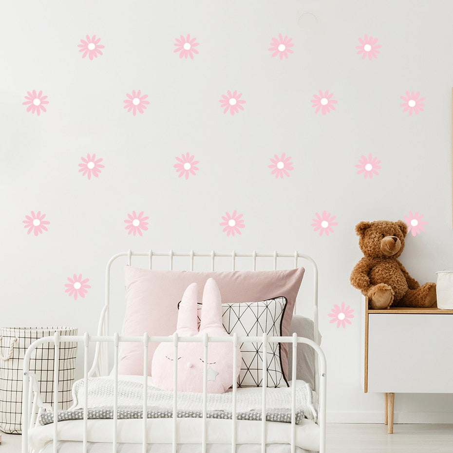 Cartoon Wall Decals Daisy Flower