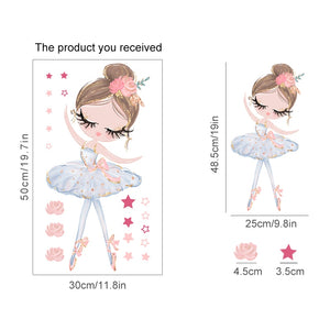 Nursery Wall Decals Swan Girls
