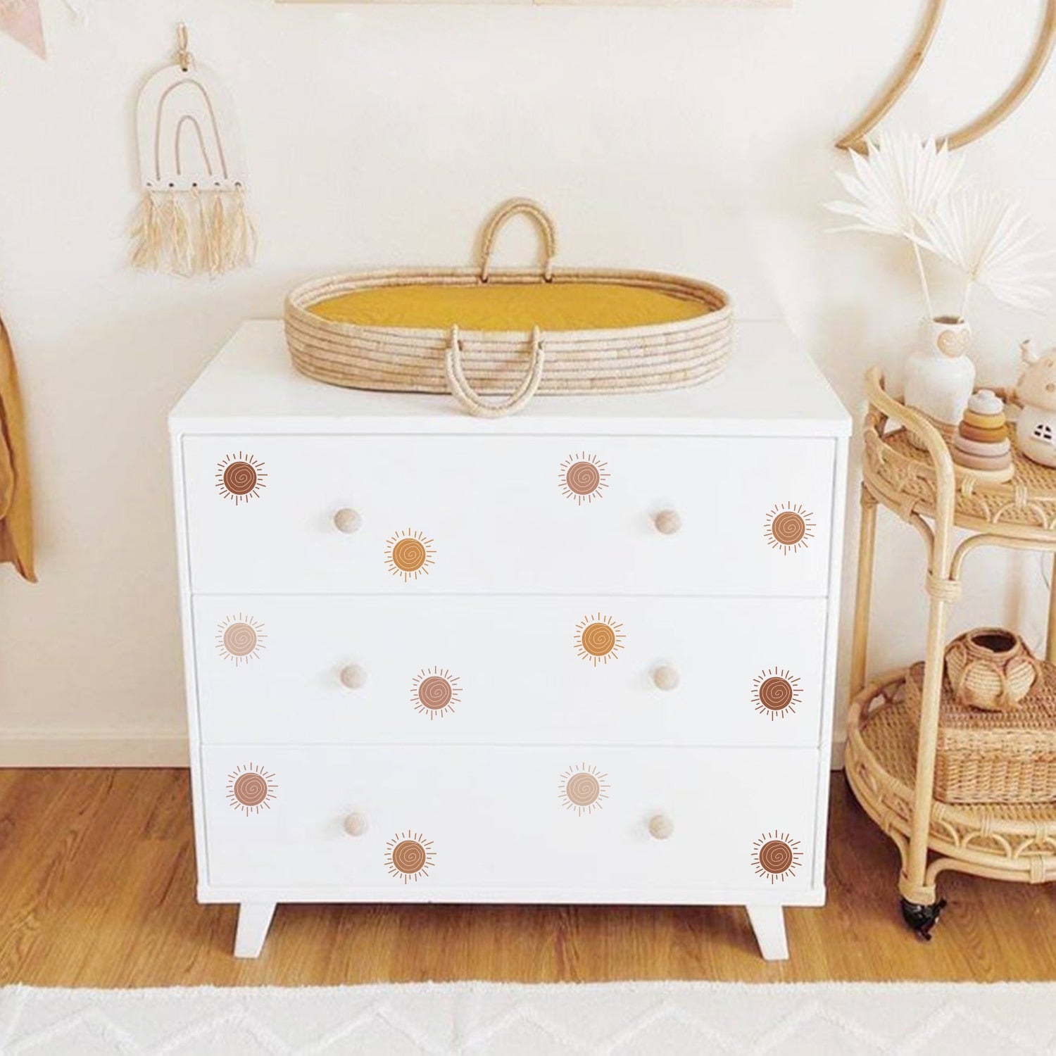 Pattern Wall Decals Boho Suns