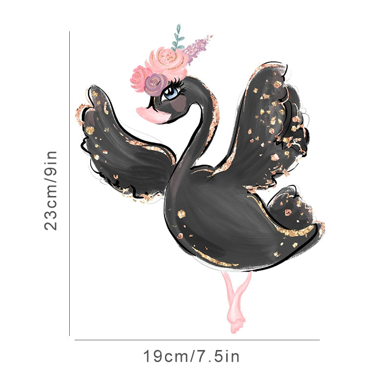 Nursery Wall Decals Swan Girls