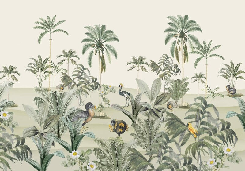 African Birds Safari Wallpaper Mural