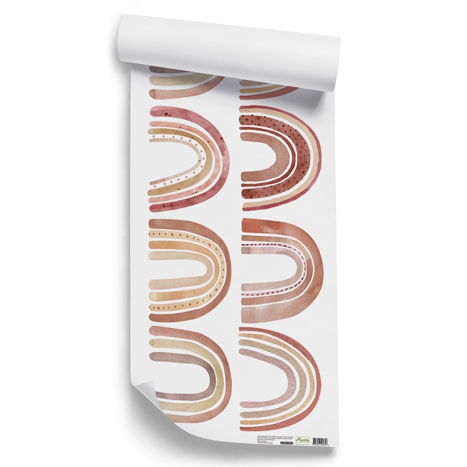 Small Colorful Rainbows Wall Decals