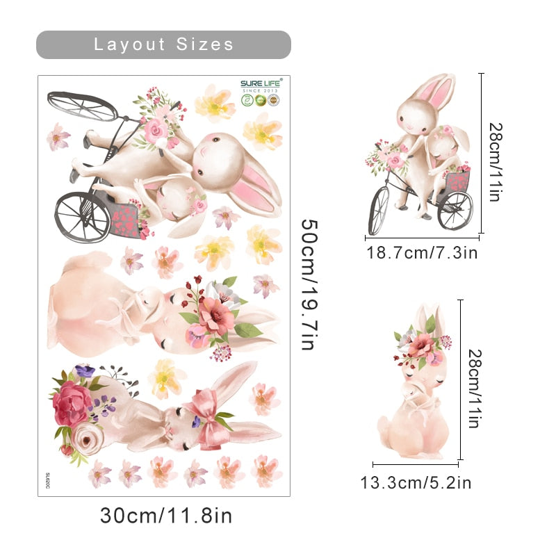 Nursery Wall Decals Cute Bunny
