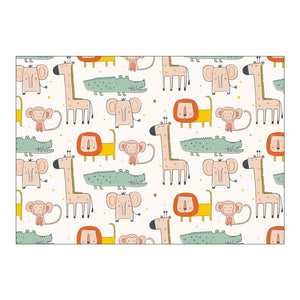 Nursery Cartoon Style Rectangle Area Rug