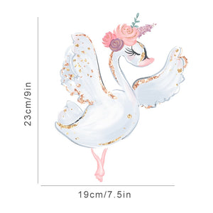 Nursery Wall Decals Swan Girls