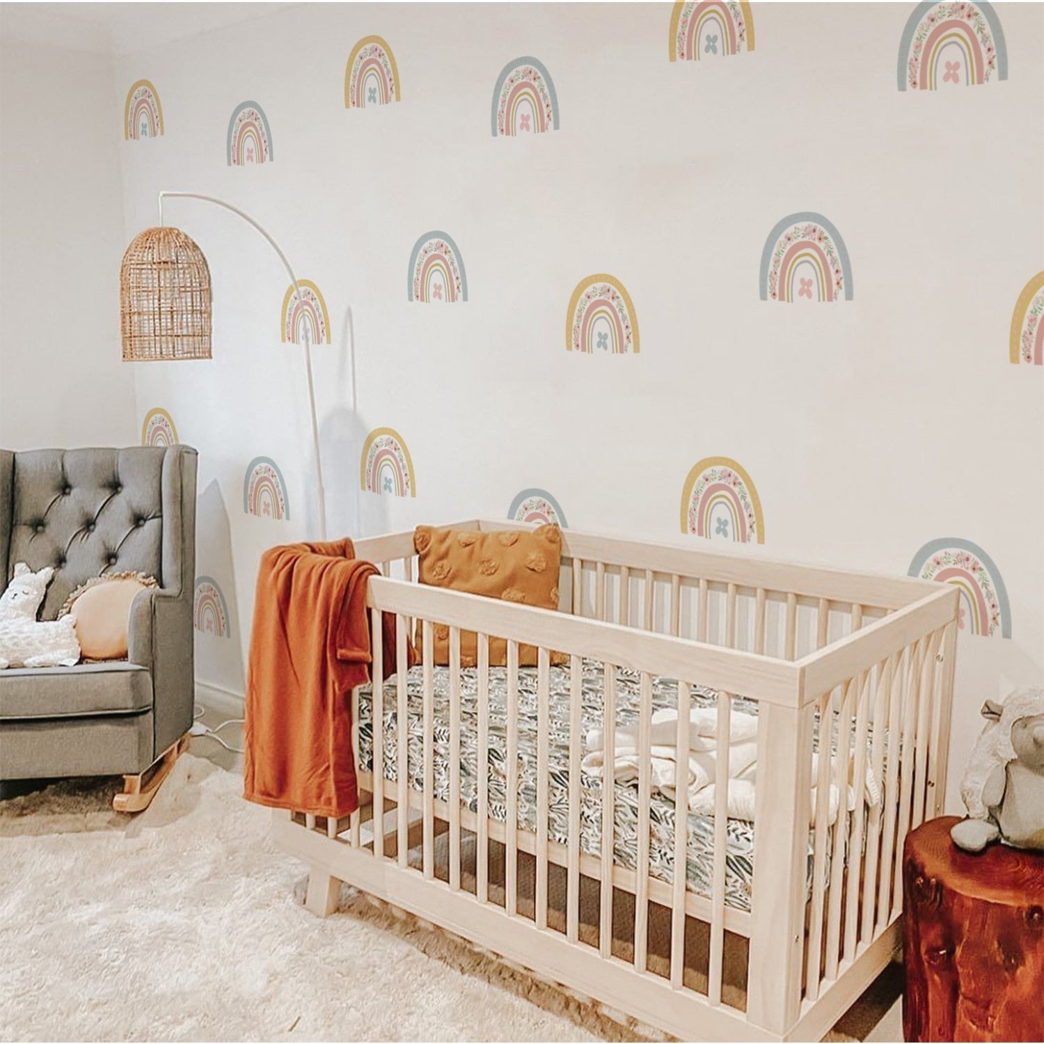 Small Colorful Rainbows Wall Decals