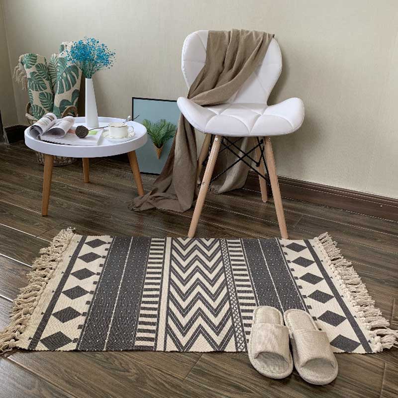 Soft Tassel Cotton Area Rug