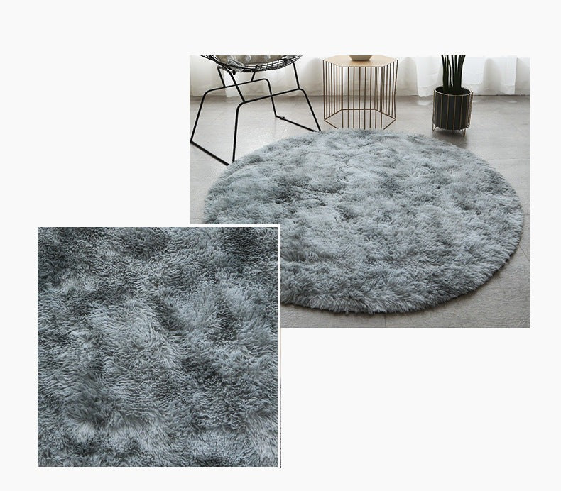 Fluffy Thick Area Round Rug