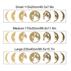 Nursery Wall Decals Gold Silver Moon Phase