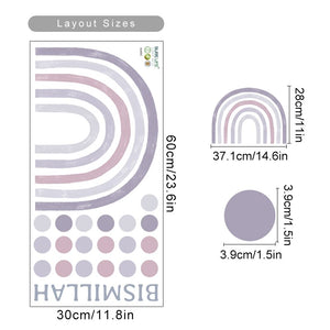 Boho Wall Decals Rainbows