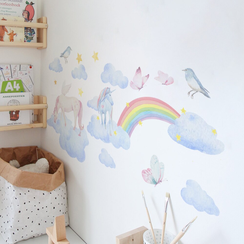 Unicorns And Rainbows Wall Decals