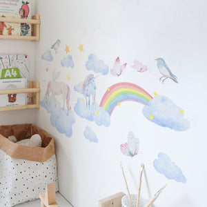 Unicorns And Rainbows Wall Decals