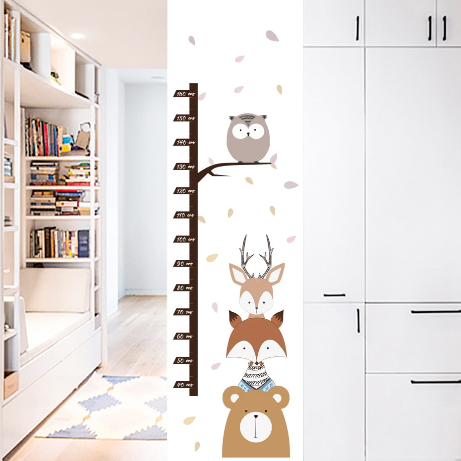 Cartoon Wall Decals Forest Animals