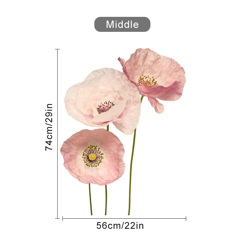 Wall Decals Pink Anemone Flowers