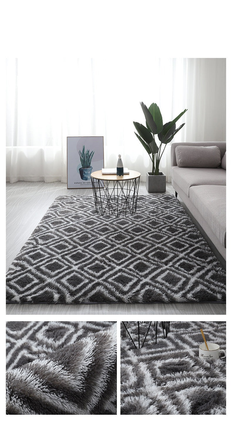 Pattern Fluffy Thick Area Rug