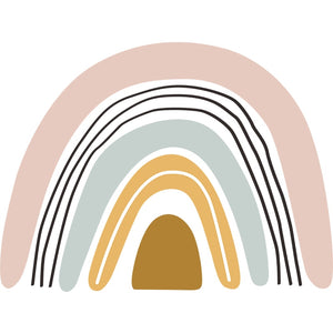 Bohemian Wall Decal Rainbow