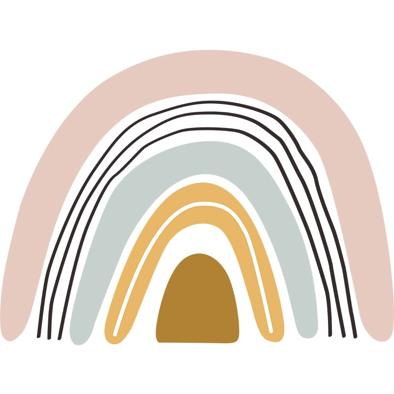 Bohemian Wall Decal Rainbow