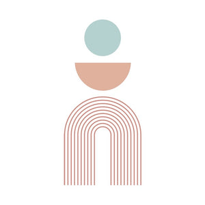 Bohemian Wall Decals Rainbow Geometric Vinyl