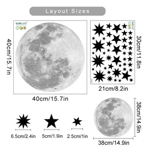 Nursery Wall Decals Moon & Stars