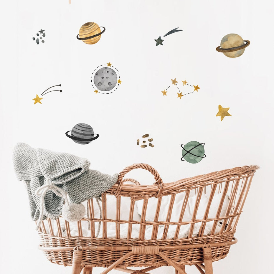 Space Universe Stars Wall Decals