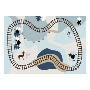 Nursery Cartoon Style Area Rug