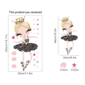 Nursery Wall Decals Swan Girls