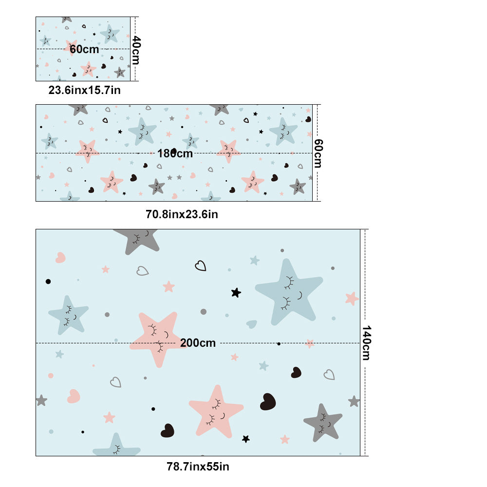 Nursery Cartoon Style Area Rug