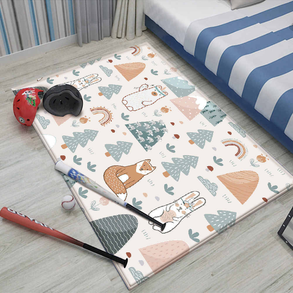 Nursery Cartoon Style Area Rug