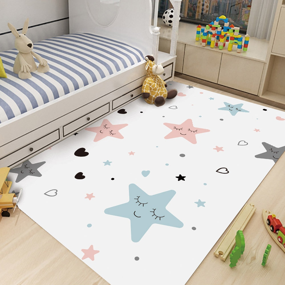Nursery Cartoon Style Area Rug