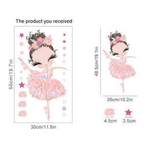 Nursery Wall Decals Swan Girls