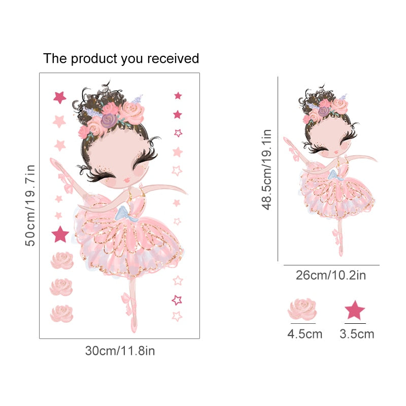 Nursery Wall Decals Swan Girls