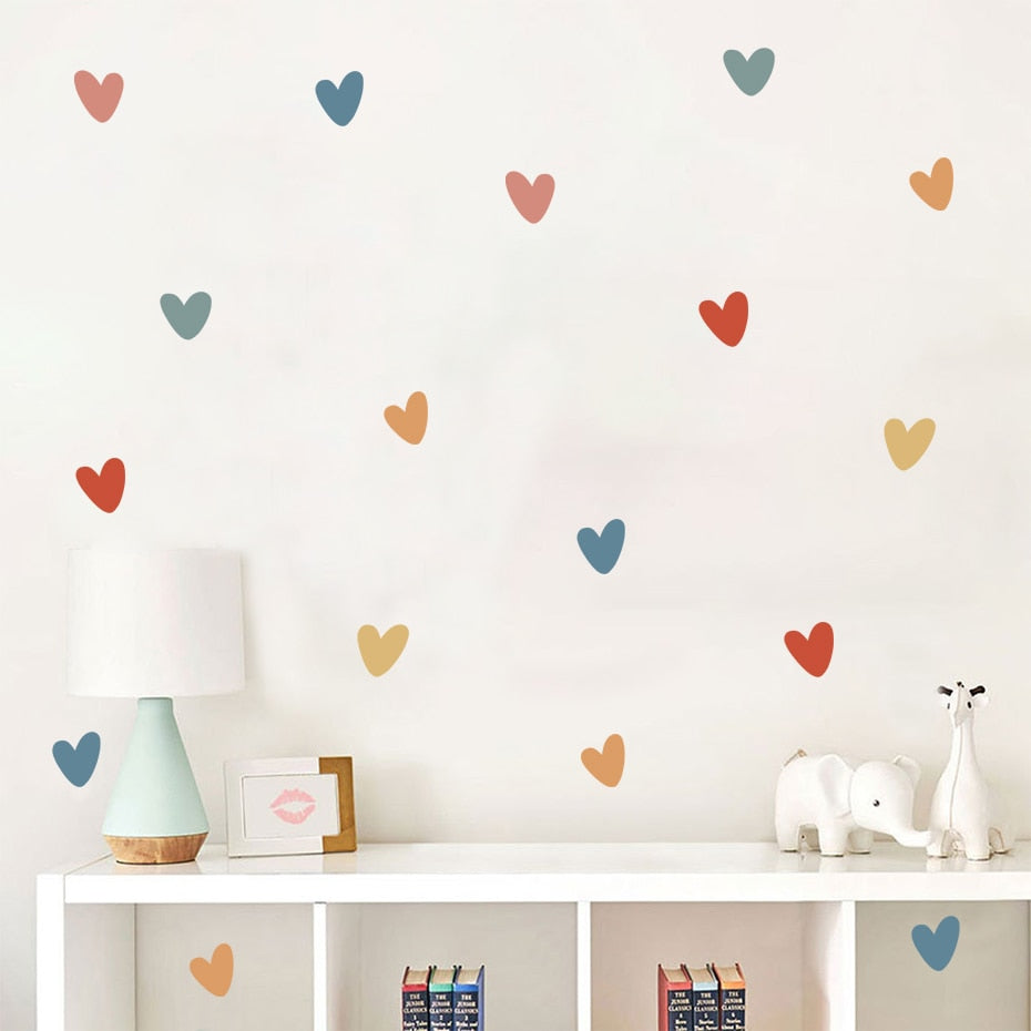 Cartoon Wall Decals Colorful Heart