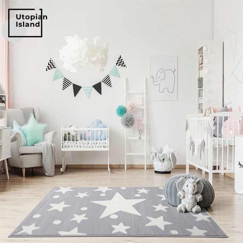 Square Area Rug Stars