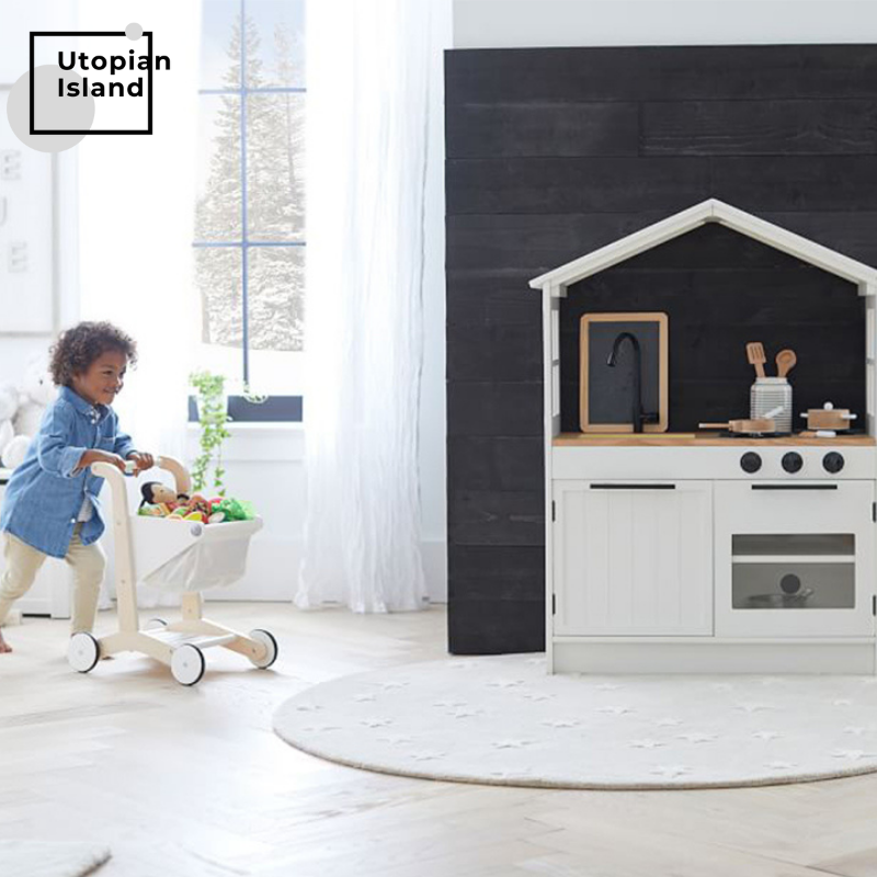 Area Round Rug Stars Pattern