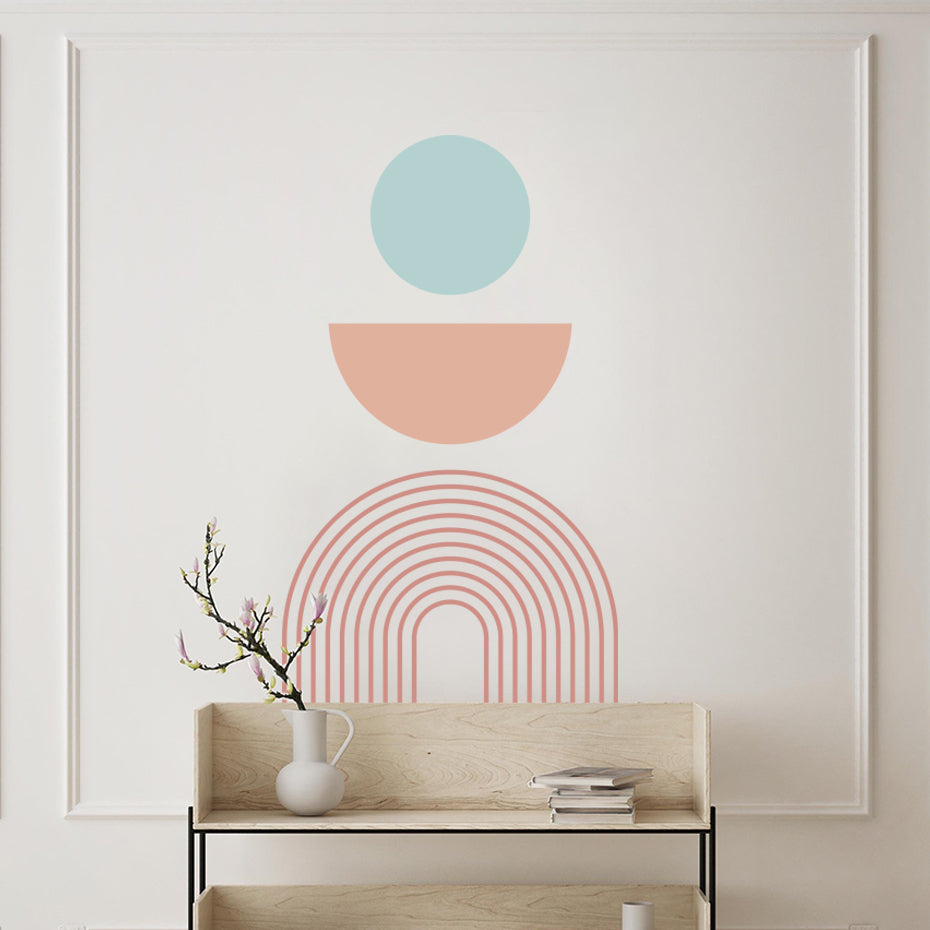 Bohemian Wall Decals Rainbow Geometric Vinyl